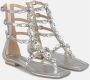 Alma en Pena Griekse stijl platte sandaal Gray Dames - Thumbnail 2