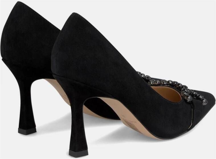 Alma en Pena Hak schoen neus detail Black Dames