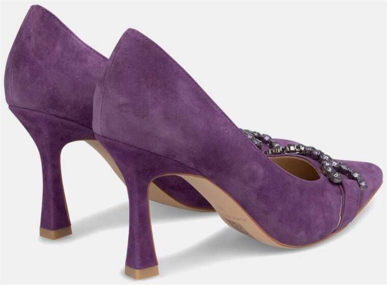 Alma en Pena Hak schoen neus detail Purple Dames