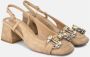 Alma en Pena Hakken met strass detail Beige Dames - Thumbnail 2