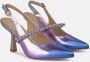 Alma en Pena Hakken schoen met strass band Purple Dames - Thumbnail 2