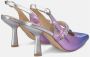 Alma en Pena Hakken schoen met strass band Purple Dames - Thumbnail 3