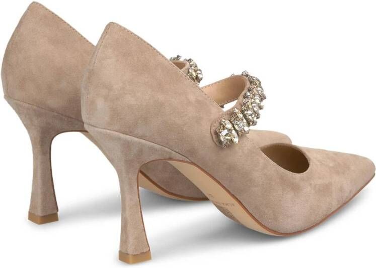 Alma en Pena Hoge hak schoen met strass Beige Dames