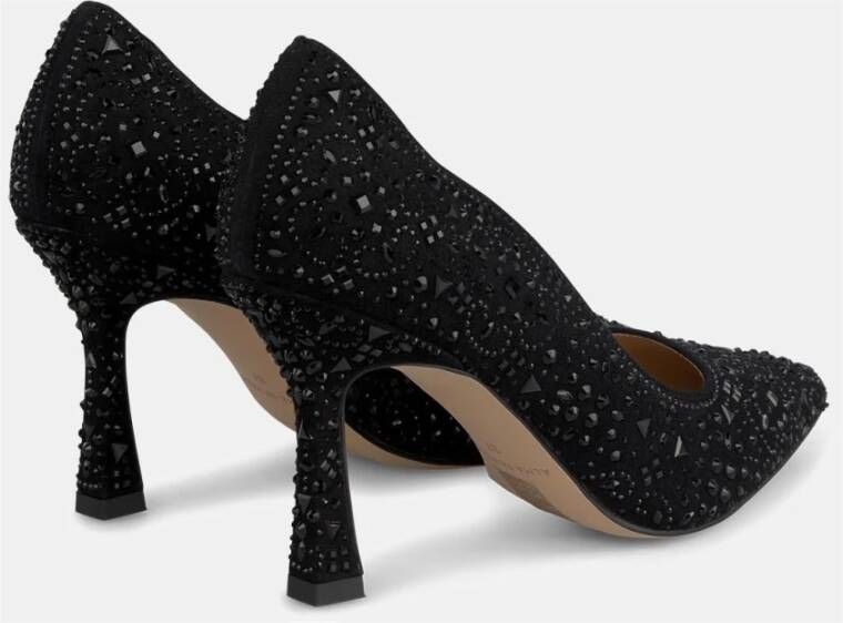 Alma en Pena Hoge hak schoen met strass Black Dames