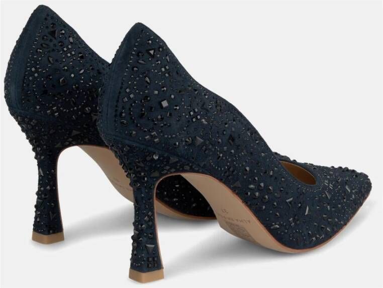 Alma en Pena Hoge hak schoen met strass Blue Dames