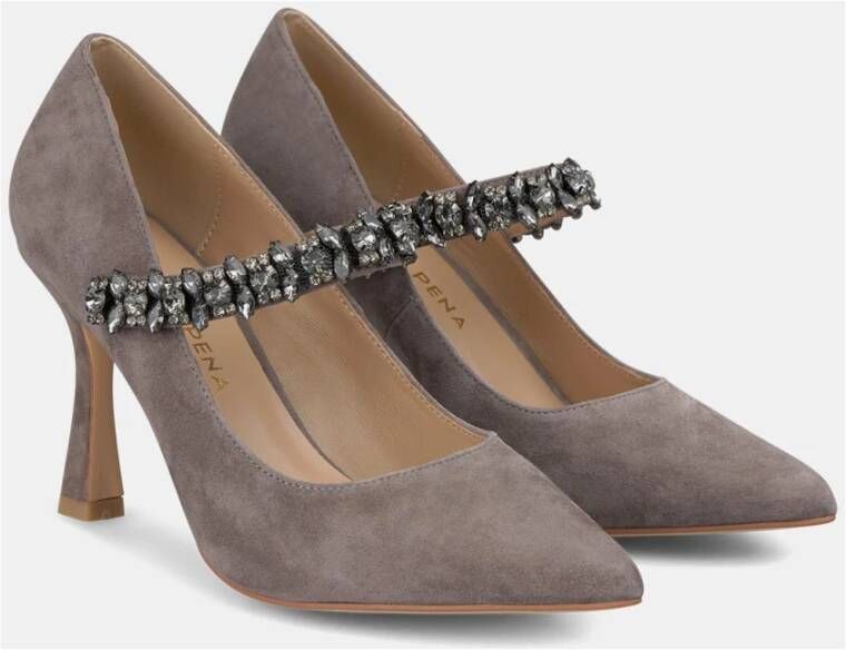 Alma en Pena Hoge hak schoen met strass Gray Dames