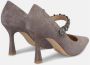 Alma en Pena Hoge hak schoen met strass Gray Dames - Thumbnail 3