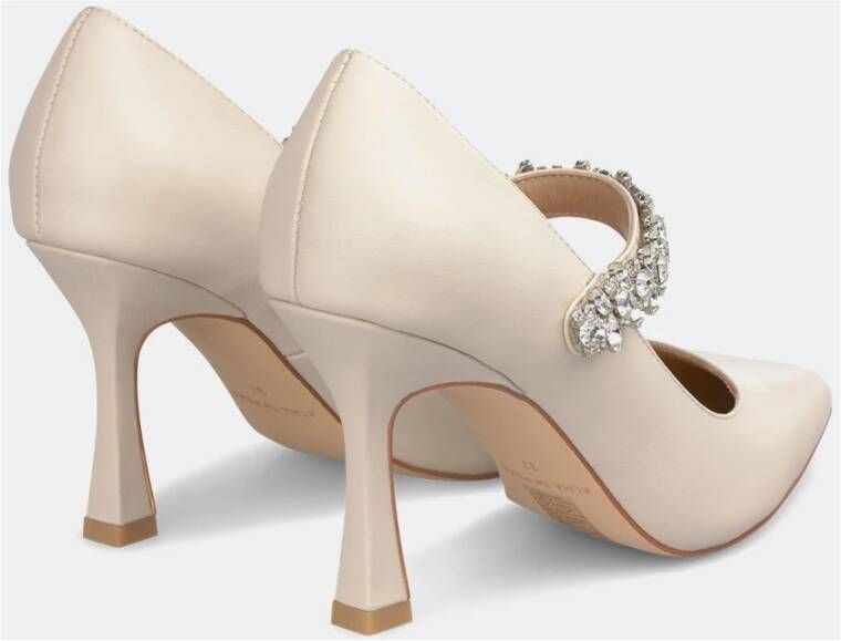 Alma en Pena Hoge hak schoen met strass White Dames