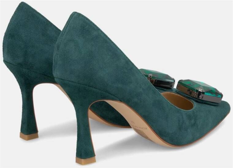 Alma en Pena Hoge hakken schoen met detail Green Dames