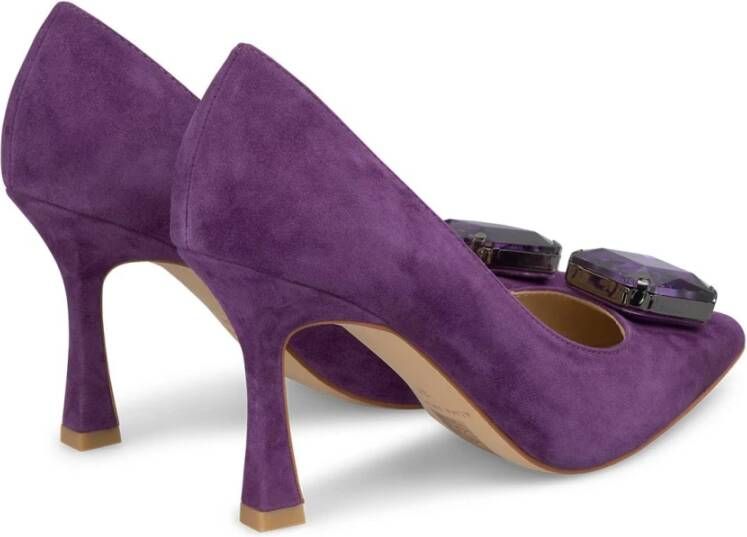 Alma en Pena Hoge hakken schoen met detail Purple Dames