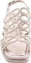 Alma en Pena Gouden Sandalen Elegant Comfortabel Voetbed Beige Dames - Thumbnail 12