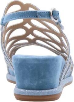 Alma en Pena Platte sandalen voor vrouwen Blue Dames