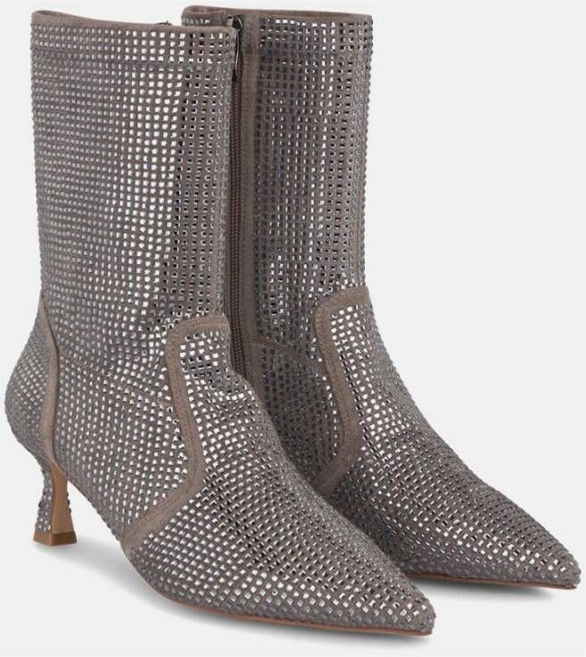 Alma en Pena Kitten heel bootie Gray Dames