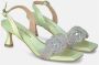 Alma en Pena Knotted Band Heeled Sandal Green Dames - Thumbnail 2