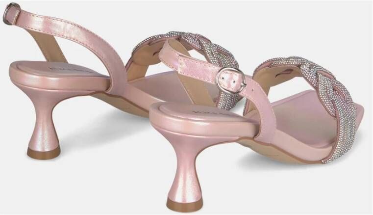 Alma en Pena Knotted Band Heeled Sandal Pink Dames