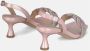 Alma en Pena Knotted Band Heeled Sandal Pink Dames - Thumbnail 3