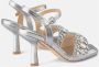 Alma en Pena Kristal Detail Hak Sandaal Gray Dames - Thumbnail 3