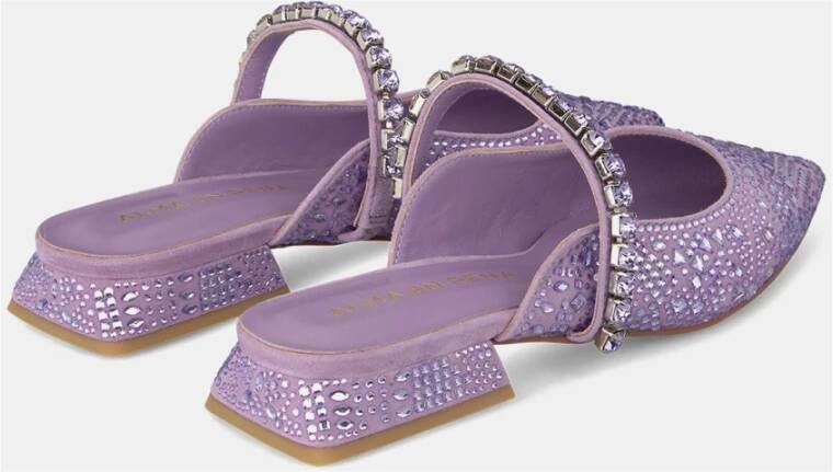 Alma en Pena Kristal platte schoen Purple Dames