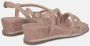 Alma en Pena Kristal Sleehak Sandalen Pink Dames - Thumbnail 4