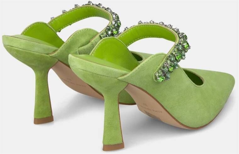 Alma en Pena Kristal Slingback Schoen Green Dames