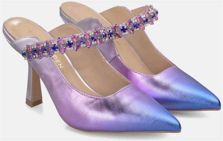 Alma en Pena Kristal Slingback Schoen Purple Dames