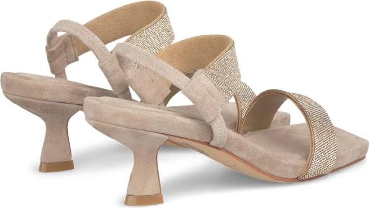 Alma en Pena Kristalband Haksandaal Beige Dames