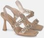 Alma en Pena Kristalband Sandaal Beige Dames - Thumbnail 2