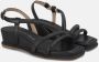 Alma en Pena Zwarte Strass Sandalen met Sleehak Black Dames - Thumbnail 2