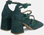 Alma en Pena Kristallen gesp hoge hak schoen Green Dames - Thumbnail 3