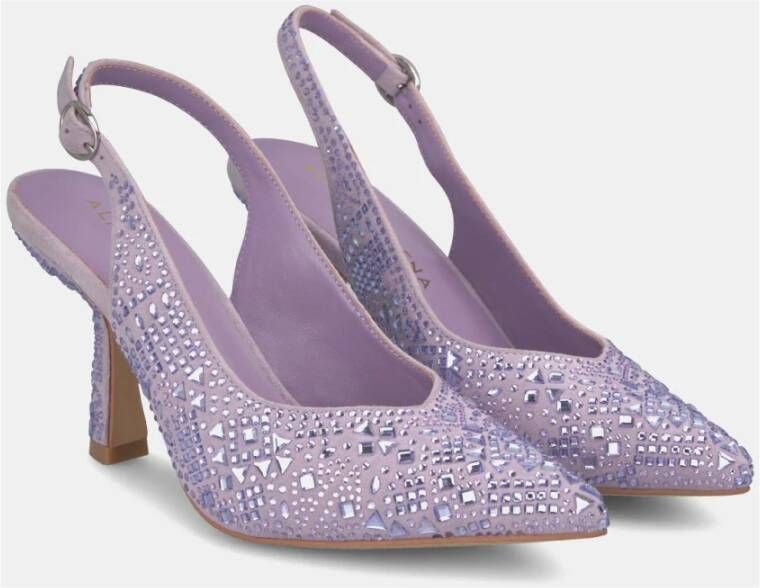 Alma en Pena Kristallen hakschoenen Purple Dames