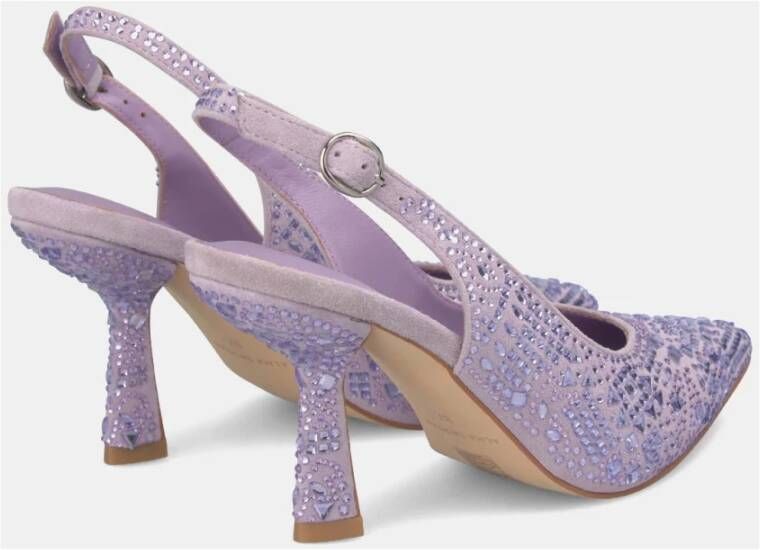 Alma en Pena Kristallen hakschoenen Purple Dames