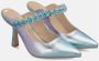 Alma en Pena Kristalversierde puntige slingback schoen Blue Dames - Thumbnail 2