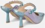 Alma en Pena Kristalversierde puntige slingback schoen Blue Dames - Thumbnail 3