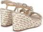 Alma en Pena Kruisband Strass Sandaal Beige Dames - Thumbnail 3