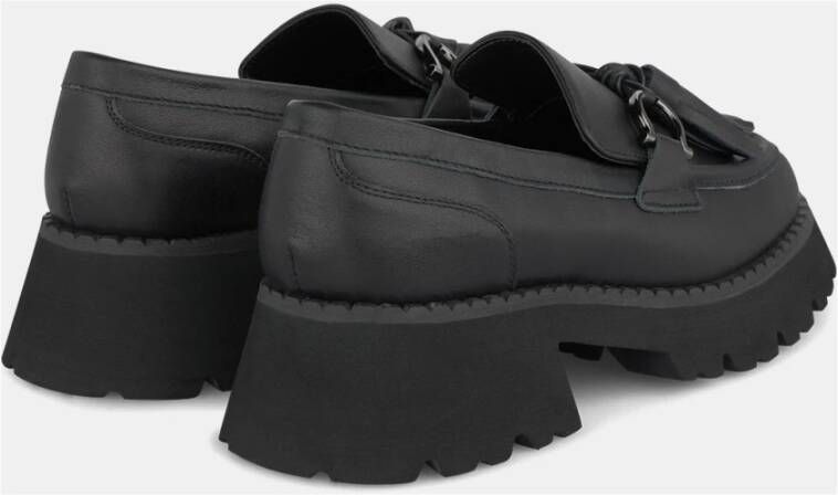 Alma en Pena Kwast platform loafer Black Dames