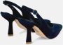 Alma en Pena Leren High Heel Schoen met Gesp Blue Dames - Thumbnail 3