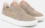 Alma en Pena Leren Sneakers met Glanzende Details Beige Dames - Thumbnail 2