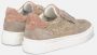 Alma en Pena Leren Sneakers met Glanzende Details Beige Dames - Thumbnail 3