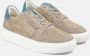 Alma en Pena Leren Sneakers met Glanzende Details Beige Dames - Thumbnail 2