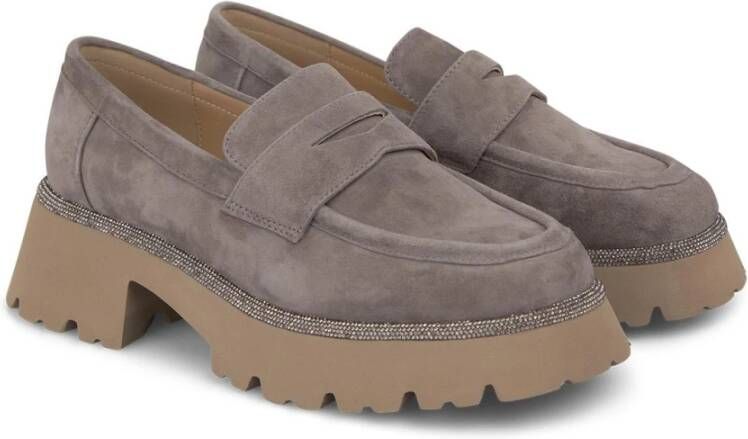 Alma en Pena Loafer met plateauzool Gray Dames