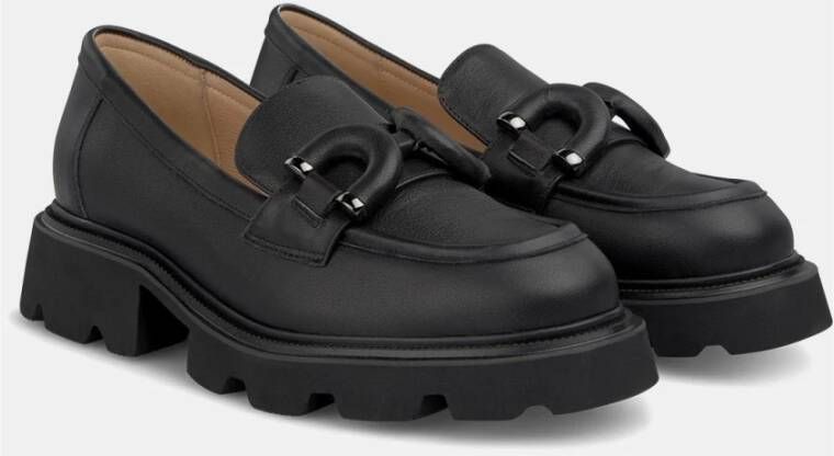 Alma en Pena Loafer met platformdetail Black Dames