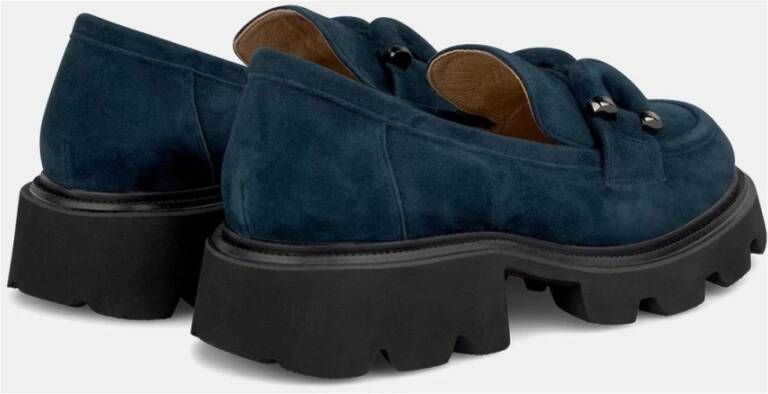 Alma en Pena Loafer met platformdetail Blue Dames