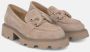 Alma en Pena Loafer met platformdetail Brown Dames - Thumbnail 2