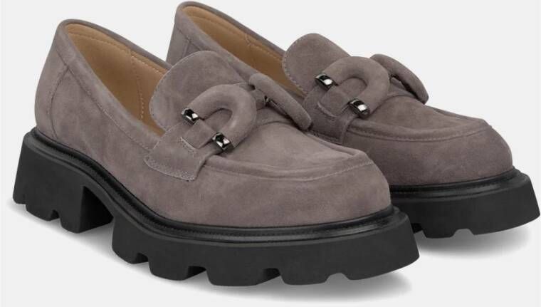 Alma en Pena Loafer met platformdetail Gray Dames