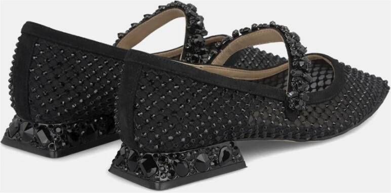 Alma en Pena Mesh ballerina Black Dames