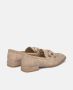 Alma en Pena Metalen detail vierkante neus mocassin Beige Dames - Thumbnail 3