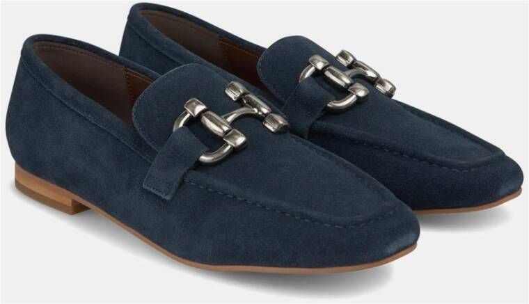 Alma en Pena Metalen Stijgbeugel Loafer Blue Dames