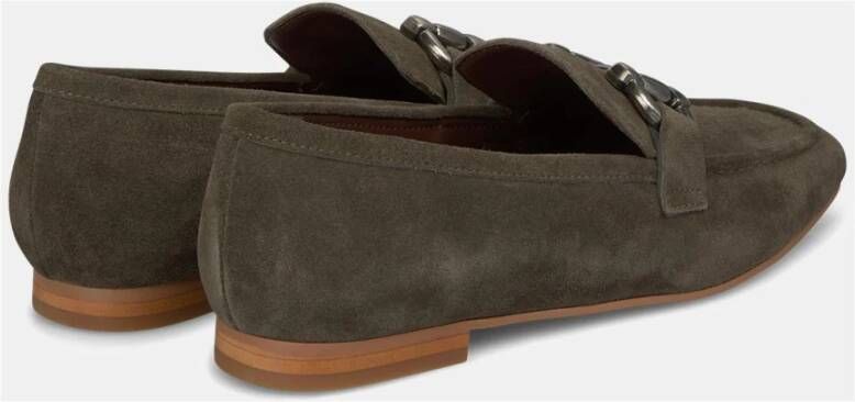 Alma en Pena Metalen Stijgbeugel Loafer Green Dames