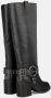 Alma en Pena Metallic circle heel boot Black Dames - Thumbnail 3