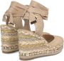 Alma en Pena Metallic sleehak sandaal met versieringen Beige Dames - Thumbnail 3